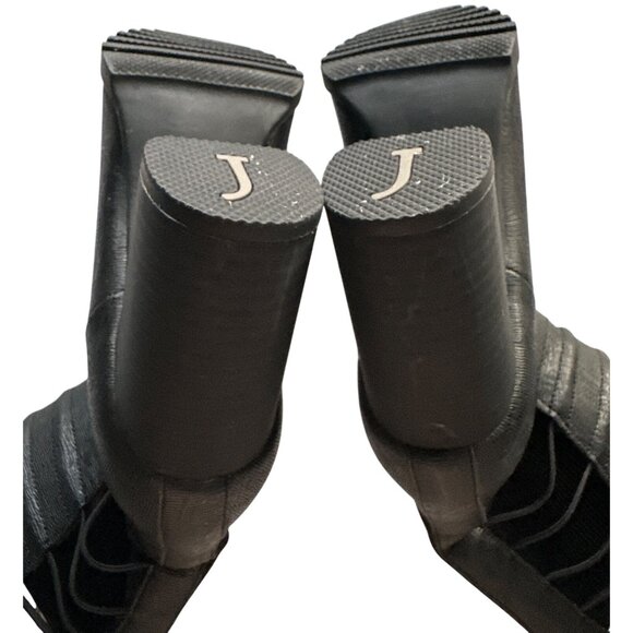 JBU By Jambu Violet Black Leather Ankle Boots Side Zip 3.5” Heel Size 8 - Picture 10 of 10